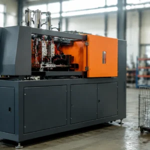 Günstige halbautomatische Blasformmaschine — 4-Kavitäten PET-Stretch-Blasformer mit PLC-Steuerung