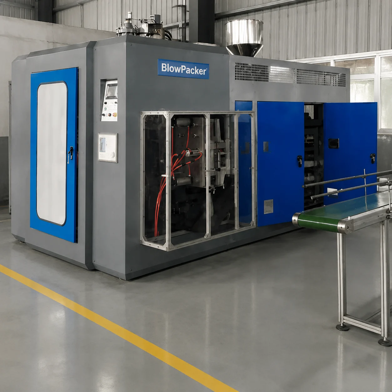 Automatic blow molding machine industrial applications