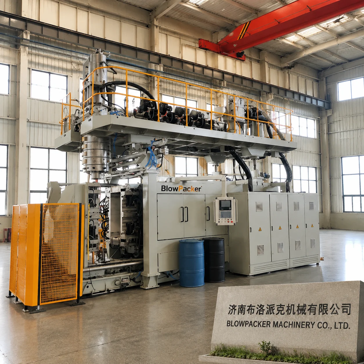 BlowPacker factory acceptance testing and certified blow molding quality assurance