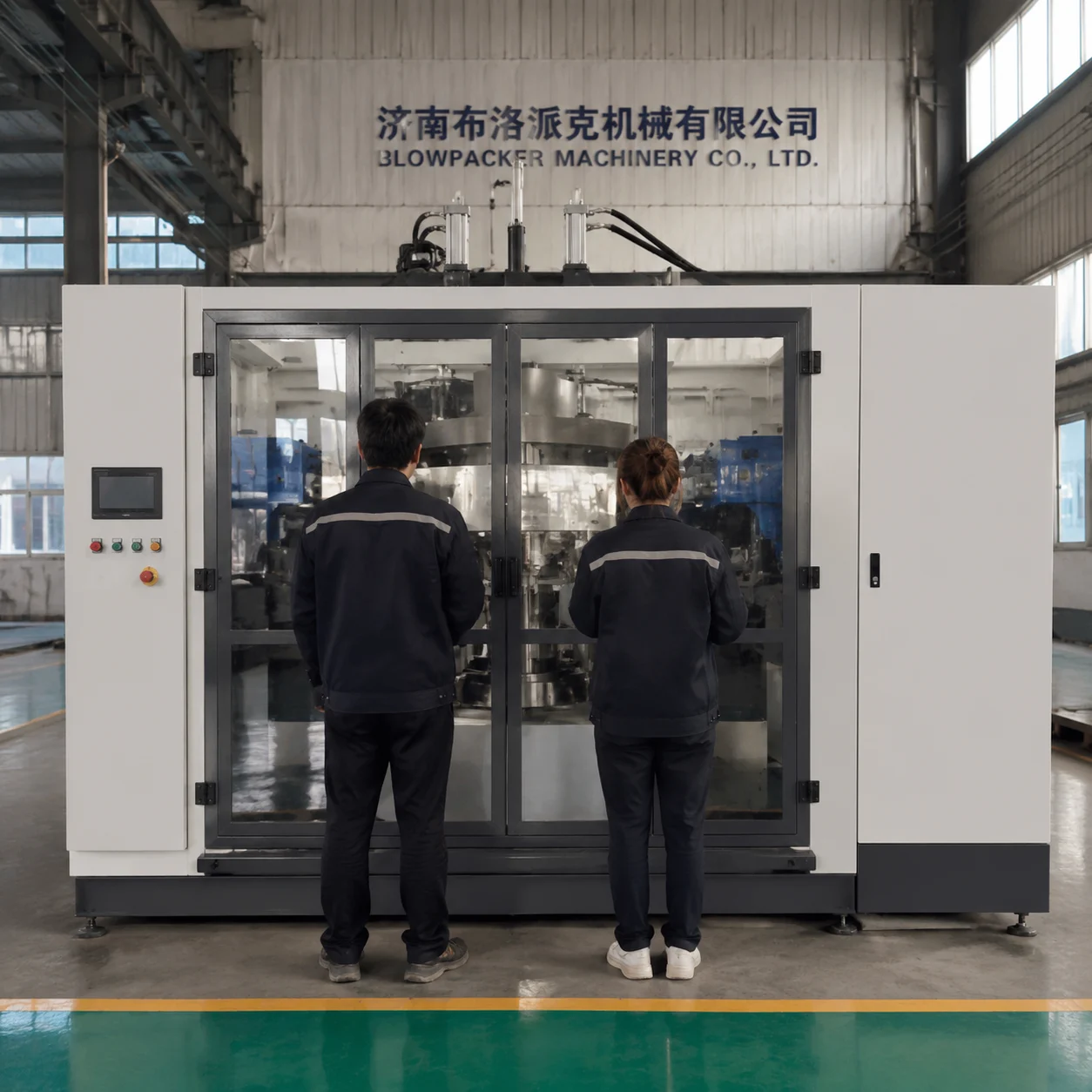 BlowPacker industrial blow molding plant factory acceptance testing and support team