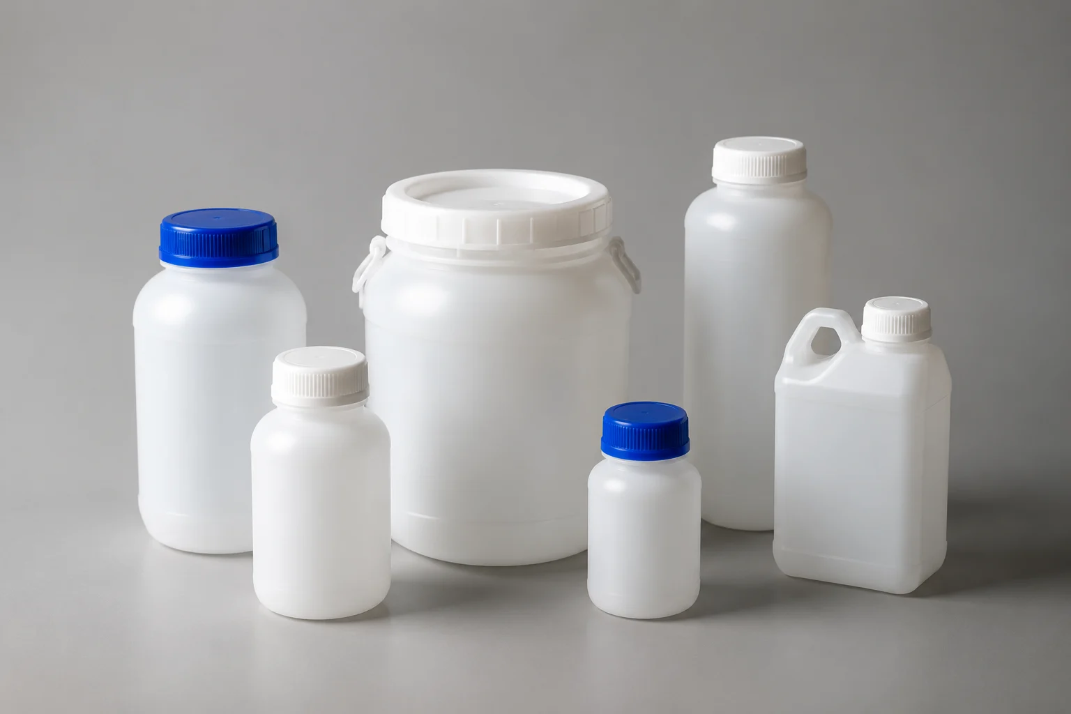 Laboratory reagent bottles and buffer containers