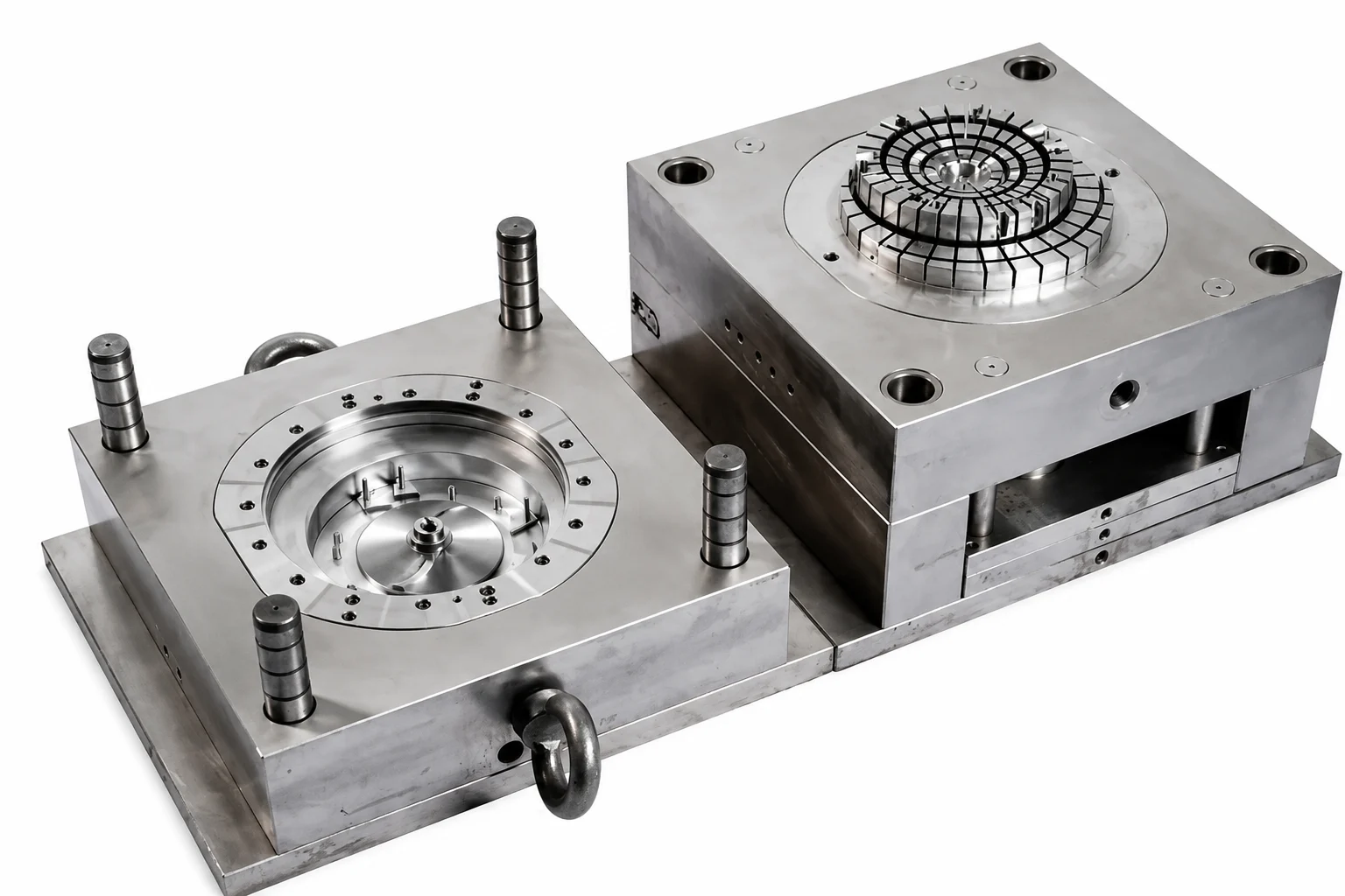 Precision machined blow mold tooling and wear-resistant spare parts