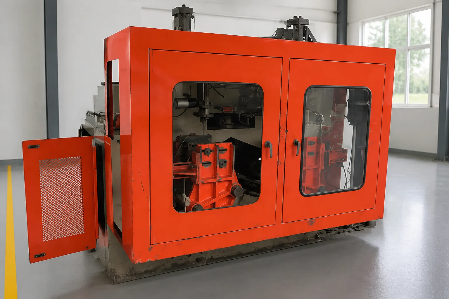 Used Extrusion Blow Molding Machine with View Stripe Technology
