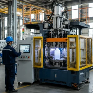 Macchina automatica di stampaggio a blow extrusion ad alta produzione HDPE