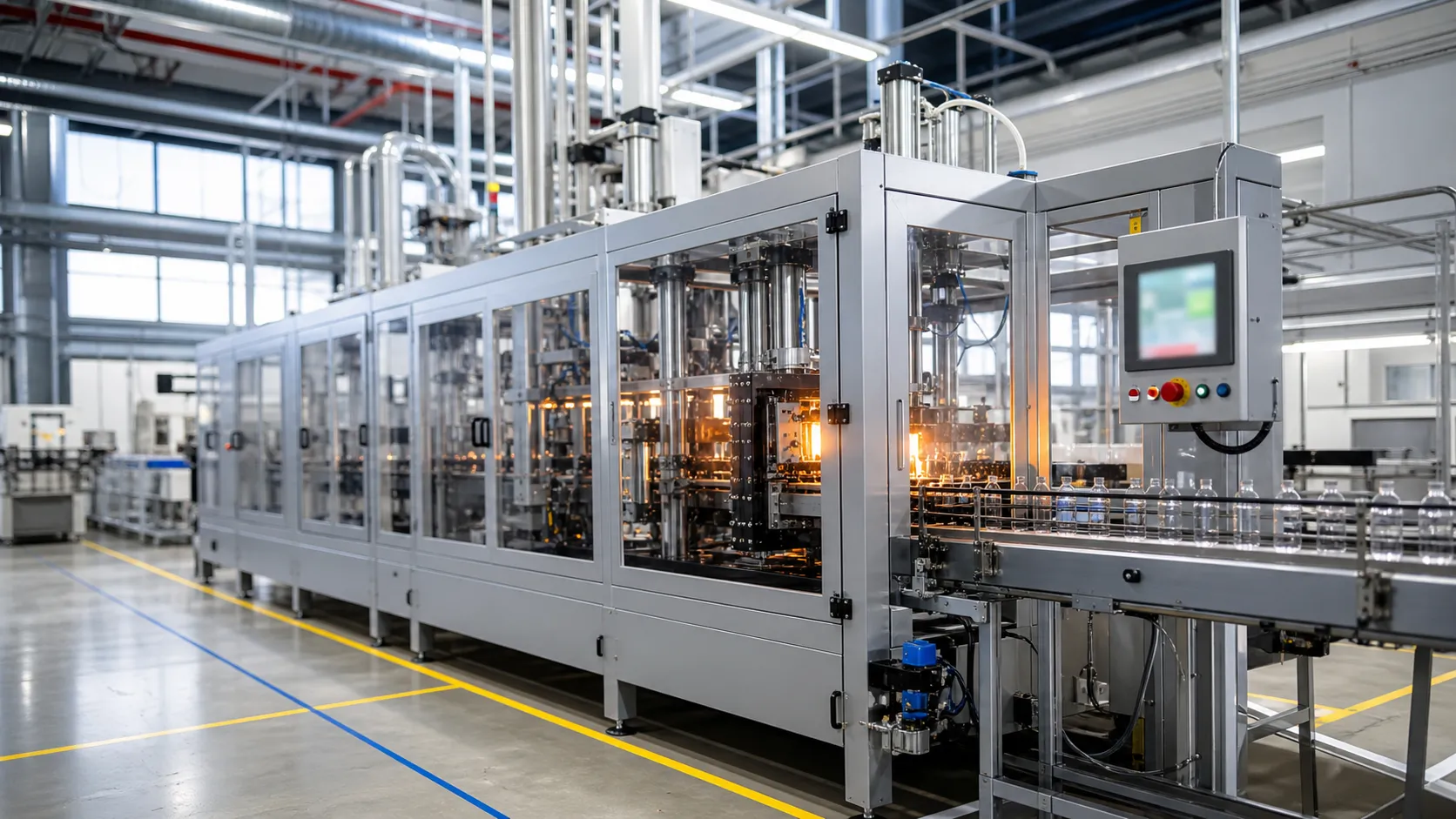 Buy Semi Automatic Bottle Blow Molding Machine — 2/4 Cavity PET Line