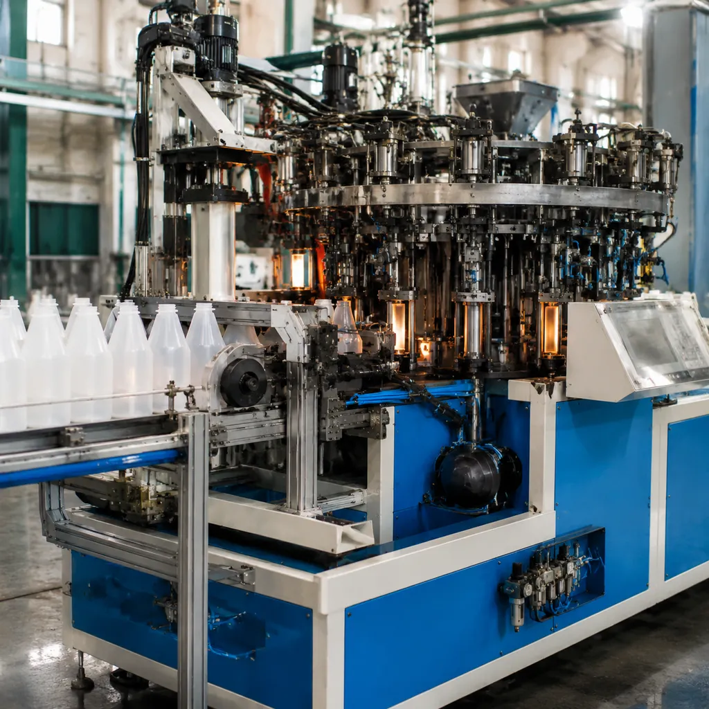 Automatic rotary blow molding machine up to 60000 BPH for high-speed PET bottle production