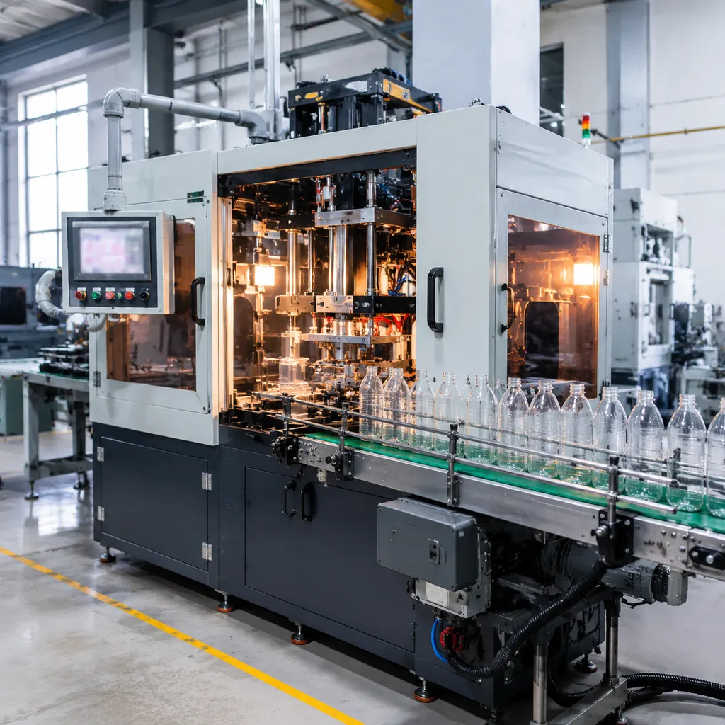 Factory Price Semi Automatic PET Blow Molding Machine — 2/4 Cavity PET Line